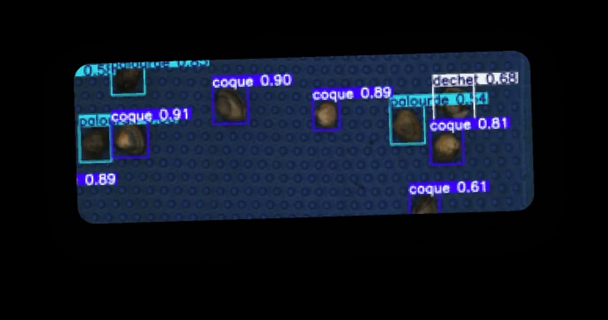 Détection par computer vision, tri industriel