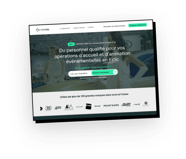 Site e-Norela conçu par Leando