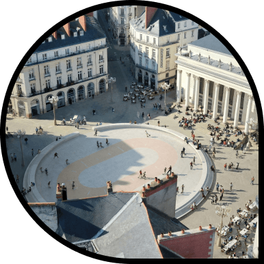 Le centre-ville de Nantes