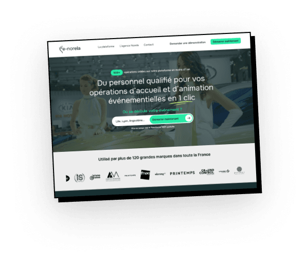 Site e-Norela conçu par Leando