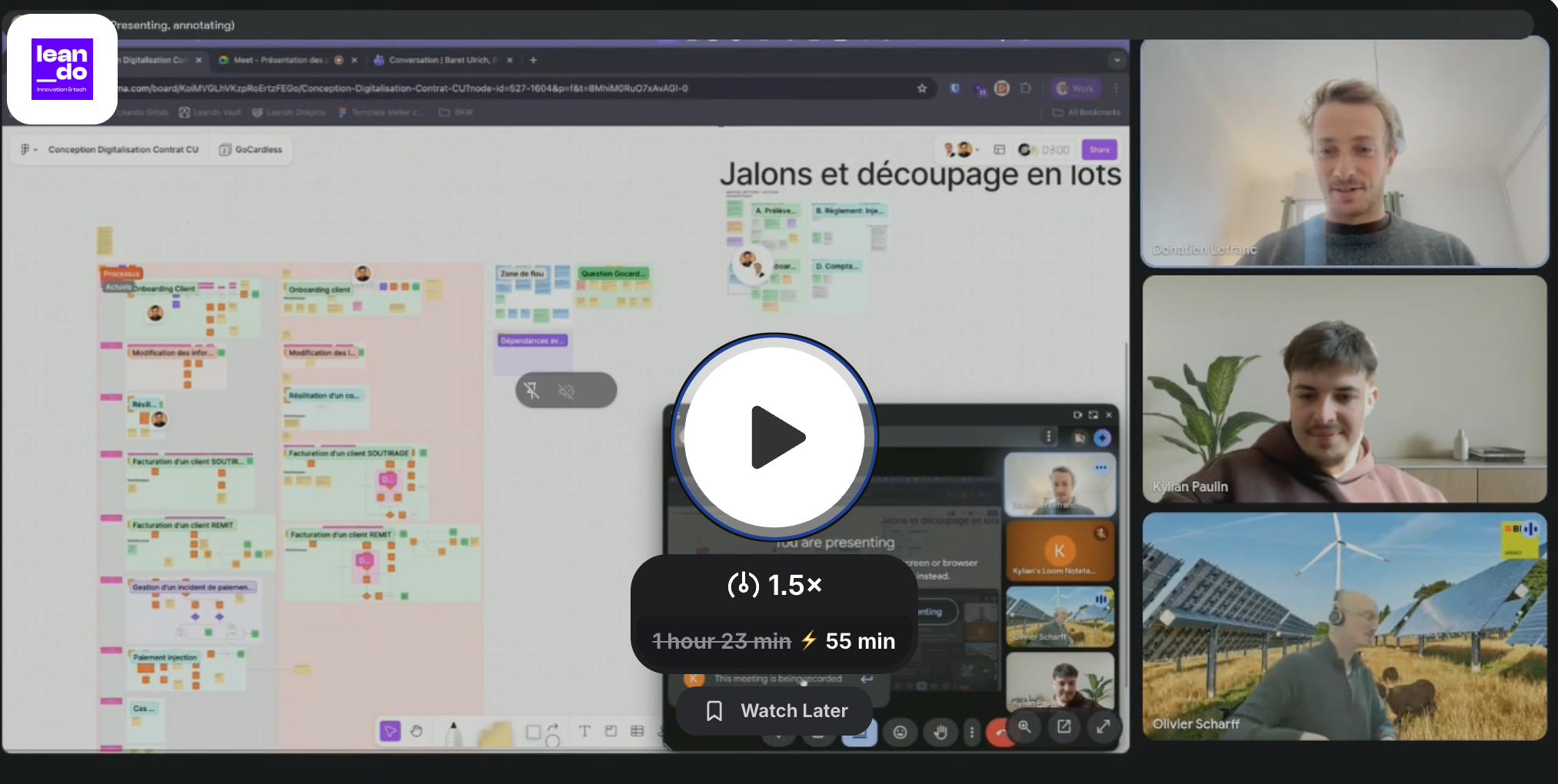 Revue de jalons en visio, BKW Énergie France